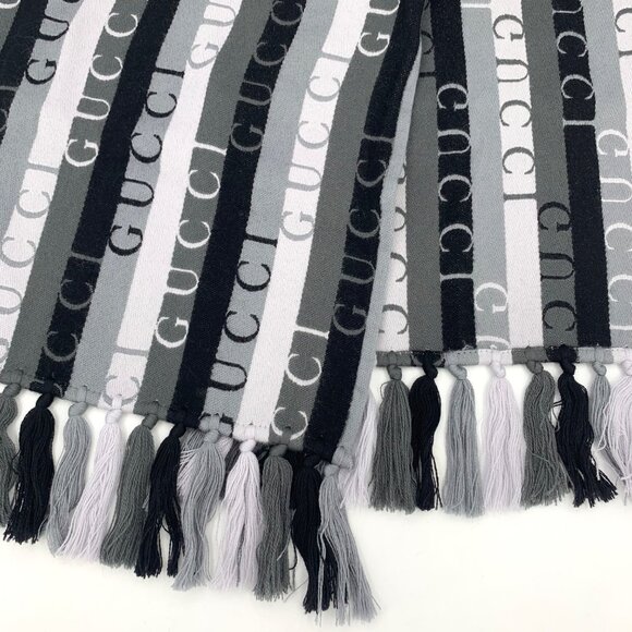 Gucci Color-block wool scarf - Picture 6 of 9